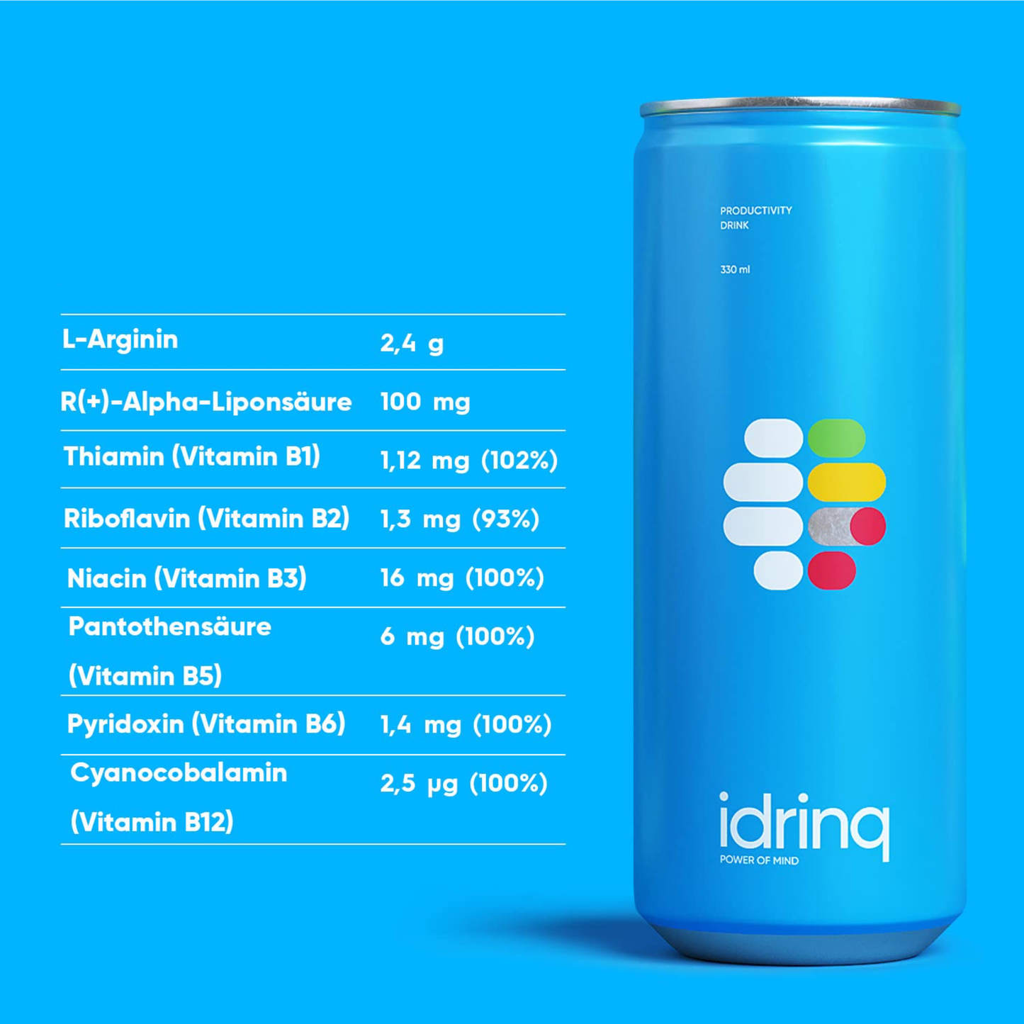 
                  
                    Nutrition facts for idrinq
                  
                