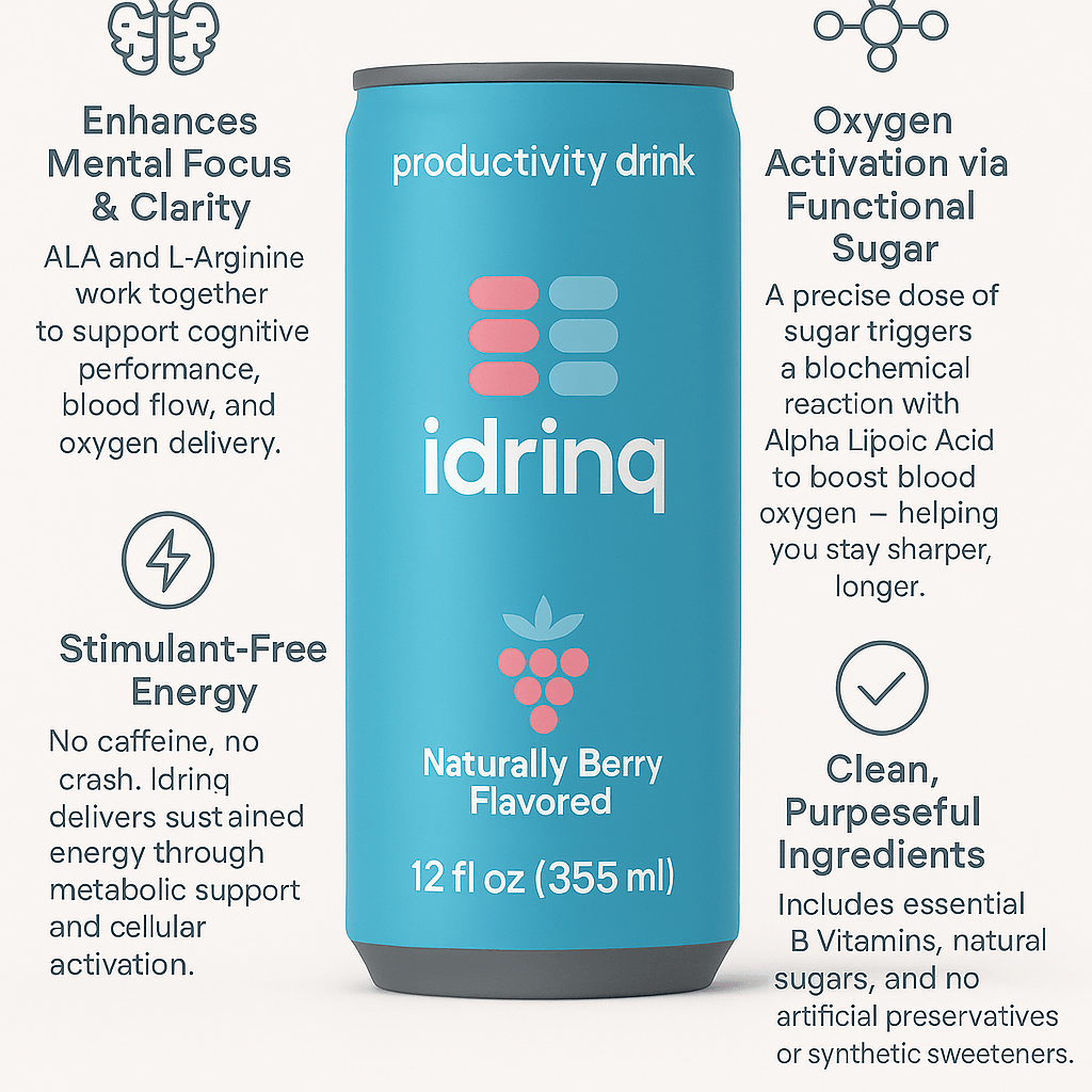 Idrinq Berry productivity drink benefits